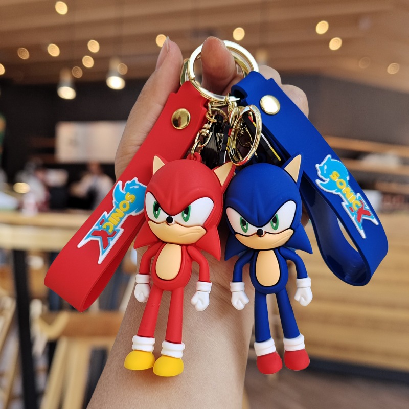 Coffeejoy Cartoon Super Sound Mouse Sonic Keychain Porta-Chaves Criativo De Brinquedos Pendurado Carro Pronto Para Uso em Oferta na Shopee