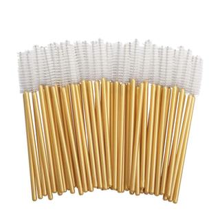 50pcs Pincéis Descartáveis Para Cílios Ferramentas De Extensão Sobrancelhas Máscara Aplicadora De Cosméticos
