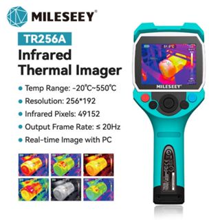 ★ Mileseey Câmera De Imagem Térmica Portátil Com Resolução IR De 256 * 192 , Tela LCD De 3.5 Polegadas IP65 À Prova D'ág em Oferta na Shopee