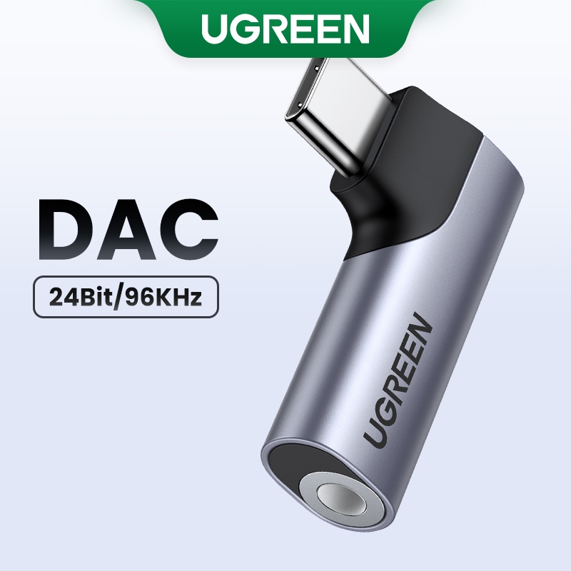 Ugreen Usb Original C Para 3.5mm Adaptador De Áudio compatible for Ipad Pro 2018 2021/ Samsung S20 +/ Oneplus 7t Pro