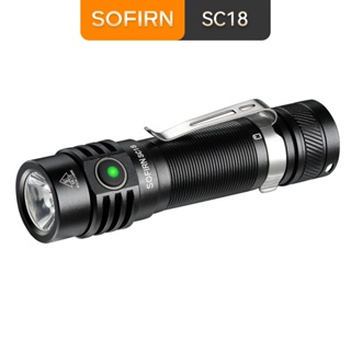 Sofirn SC18 USB Tipo C Lanterna Recarregável , Luz Super Brilhante Para Emergência , LED De Alta Potência 20W SST-40 , Saída Máxima De 1800 Lúmens em Oferta na Shopee