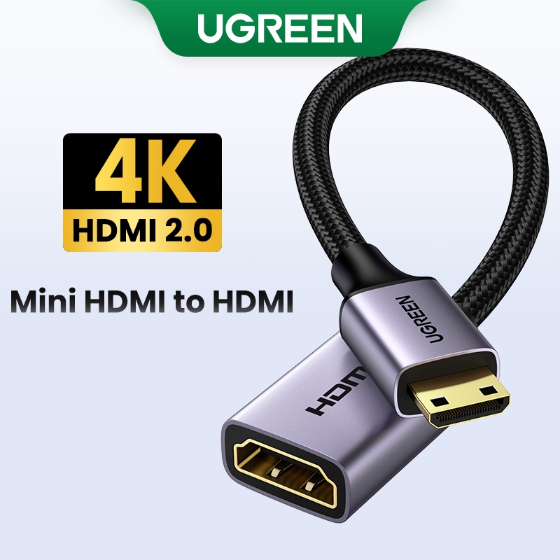 UGREEN 4K60Hz Mini Hdmi Para Cabo Adaptador De Transmissão Bi-Direcional Câmera/TV/PC / - Audio
