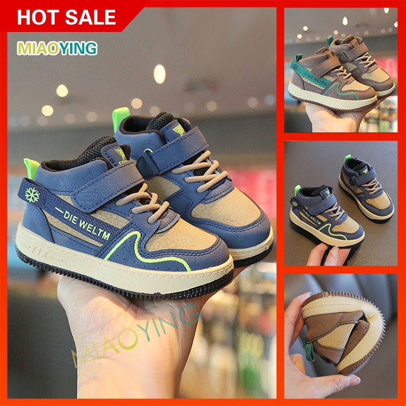 Tênis Infantil Tênis casuais de cano alto para Meninos Moda de sapatos infantis para meninas leve e macio