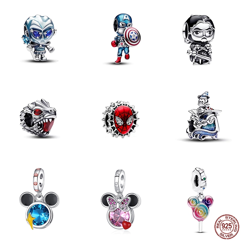 Série De Jogos Prata Original 925 Sterling Silver Charm Fit Pulseira Pingente Colar Jóias