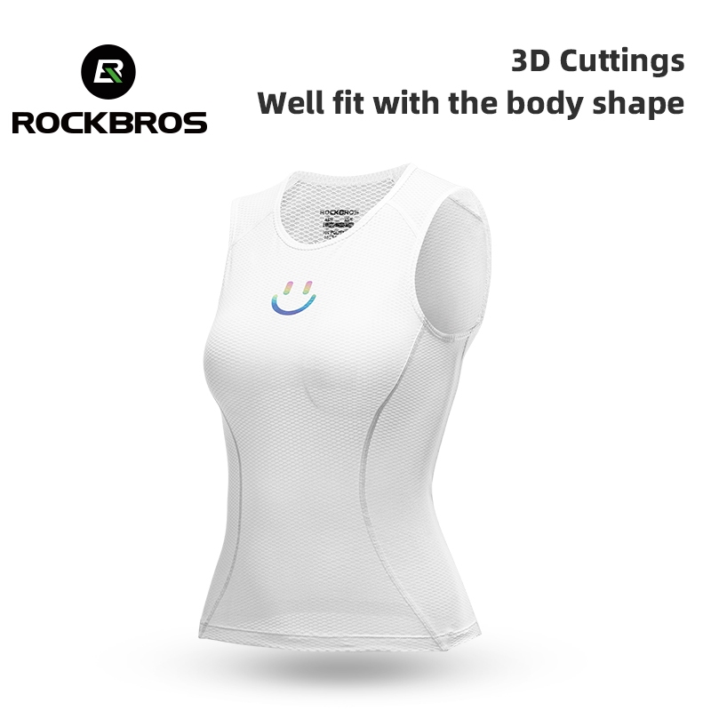 Colete De Ciclismo ROCKBRROS Para Mulheres Respiráveis Secagem Rápida Sem Mangas Esportes em Oferta na Shopee