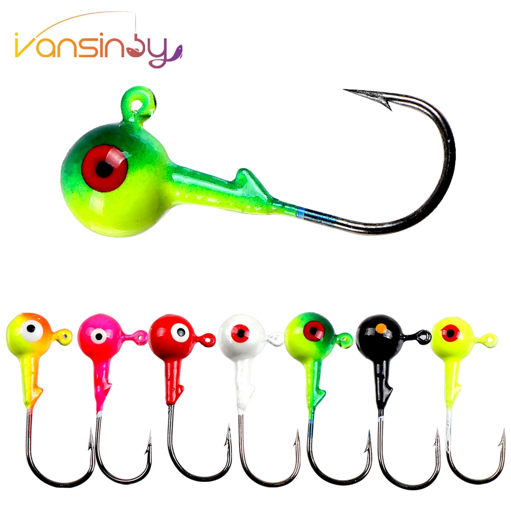 3,5g/5g/7g/10g/14g Anzóis De Pesca Com Cabeça De Anzol Mixxed Color Sharp Fishing Hooks Jigs Lead Lures Isca