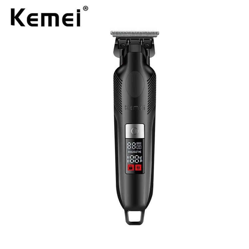 Kemei 2284 Aparador De Cabelo Sem Fio Com Gapped Zero Barbeador Profissional Para Homens Acabamento Máquina De Corte Recarregável em Oferta na Shopee