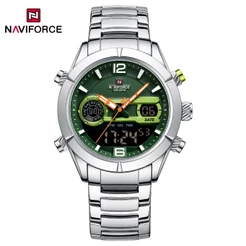 NAVIFORCE 9232 Relógio Esportivo Multifuncional Luz Nocturna Masculina À Prova D'água