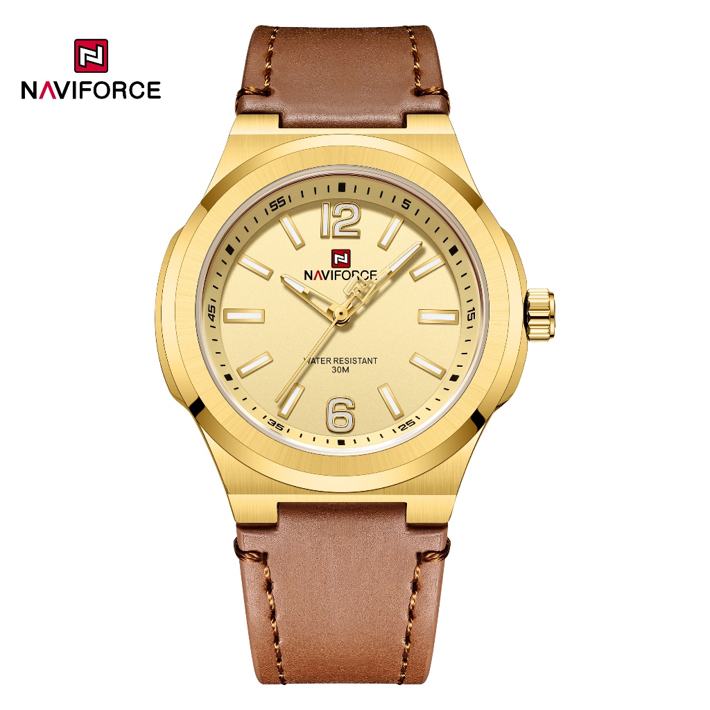 NAVIFORCE 9233 Relógio Minimalista Masculino De Movimento De Quartzo - Watches
