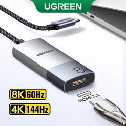 Conversor UGREEN USB-C Para HDMI 8K 60Hz Suporte HDCP 2.3 HDR 48Gbps Aplicável Ao Macbook Dell Asus Zenbook Flips