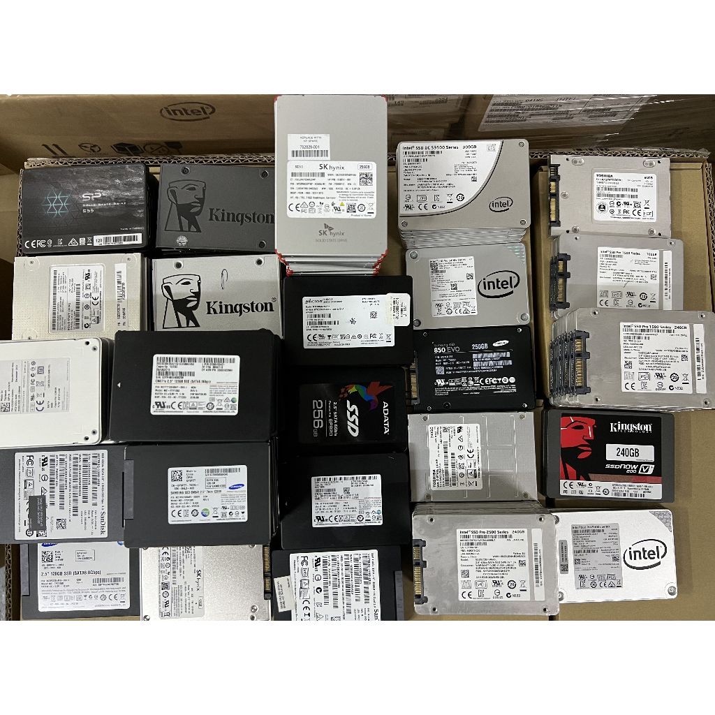 Usado 120GB 128GB 160GB 180GB 240GB 256GB 275GB Ssd 2,5 Sata Disco Rígido Intel 
