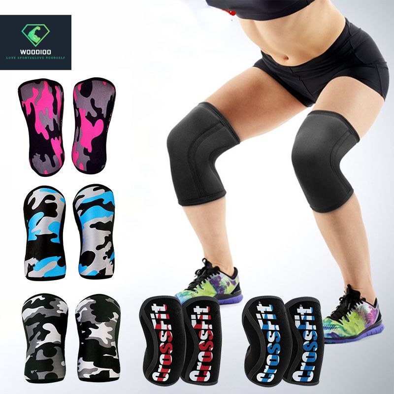 1 Pcs 7mm Joelheiras De Compressão/Neoprene/Suporte De Joelho/Treino/Crossfit/Bodybuilding em Oferta na Shopee