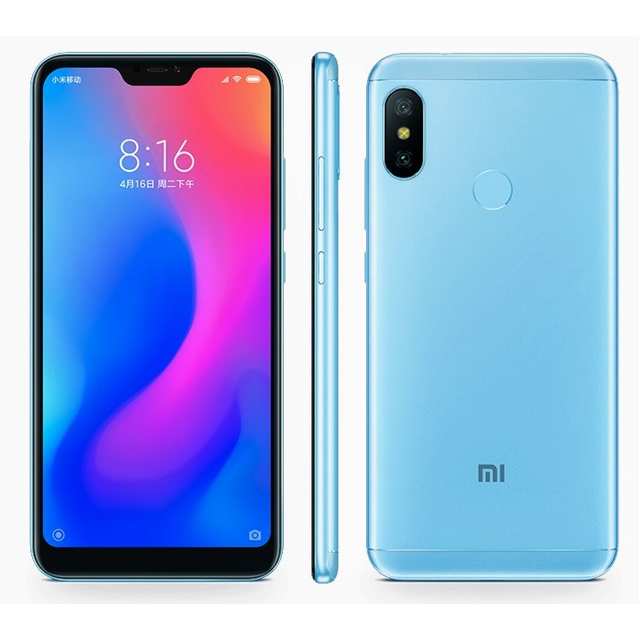 Telefone celular inteligente 4G Xiaomi Redmi 6 Pro 3+32G Memória HD Display Comunicação Telefone celular