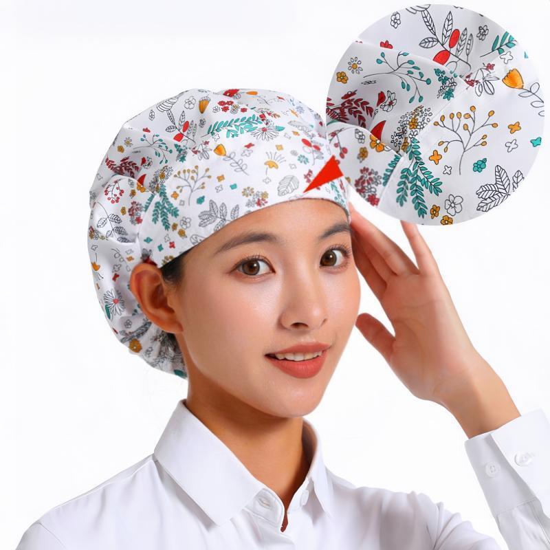 Chapéu de Trabalho Chapéu de Cozinheiro Enfermeira Chapéu Anti-Pó em Oferta na Shopee