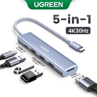 UGREEN USB C HUB Tipo A 4K 30Hz HDMI PD100W 3.0 Adaptador Multifuncional Dock Para iPad Pro , MacBook Air , Xiaomi DELL em Oferta na Shopee