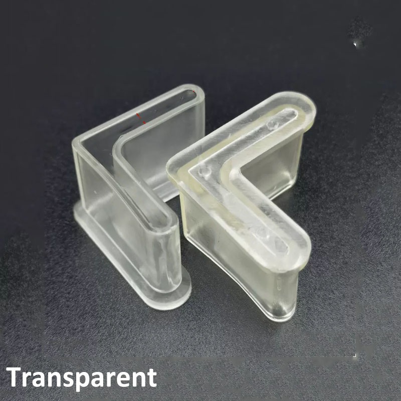 4Pcs Tipo L Base De Borracha Almofada Protetora Para Os Pés Manga Antiderrapante De Cama De Ferro Cobertura Com Ranhuras Em Ângulo Triangulares