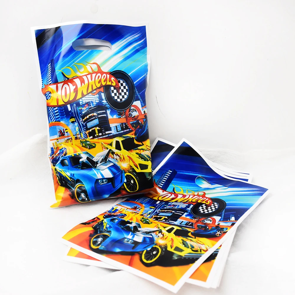 Hot Wheels Sacos Para Presentes Com Rodas Quentes Festas Temáticas Suprimentos Decoração em Oferta na Shopee