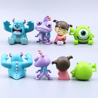 4Pcs/Set 3-5cm Monstros Universidade Anime Figura James P . Sullivan Mike Wazowski Randall Boggs Q Versão Figuras De Ação Em PVC Modelo Doll Toys em Oferta na Shopee