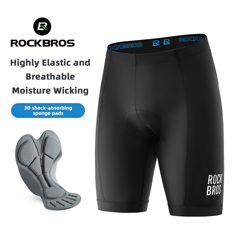 ROCKBROS Calças De Ciclismo De Verão À Prova De Choque Montanha Com Almofada De Esponja Equipamento Masculino E Feminino em Oferta na Shopee