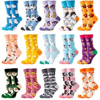 Meias Para Homens E Mulheres , Animais Bonitos , Frutas , Alimentos Engraçadas em Oferta na Shopee