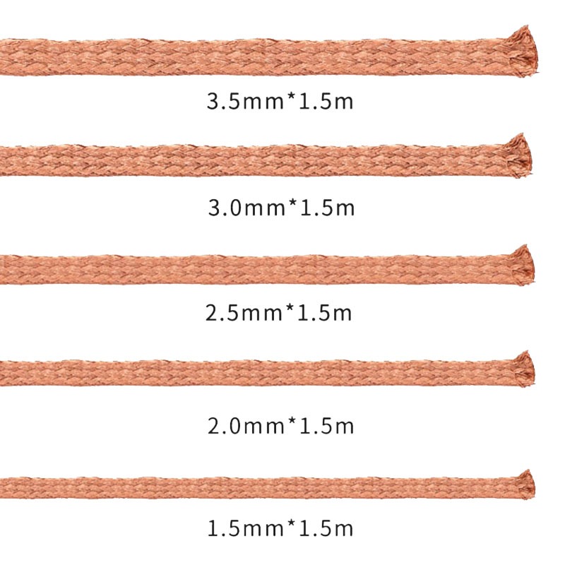 1.5 Metros/Rolo Fios De Soldagem Desoldering Malha Trança Fita Cobre Ponto Removedor Fio Ferramenta Reparo Para Solda La — imagem 2 de 2
