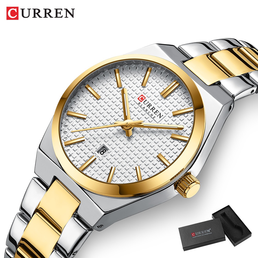 Relógio Original CURREN Marca Topo Feminino De Luxo Simples De Aço Inoxidável Casual De Quartzo Analógico À Prova D'água 8439 L