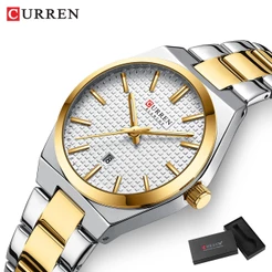 Relógio Original CURREN Marca Topo Feminino De Luxo Simples De Aço Inoxidável Casual De Quartzo Analógico À Prova D'água 8439 L