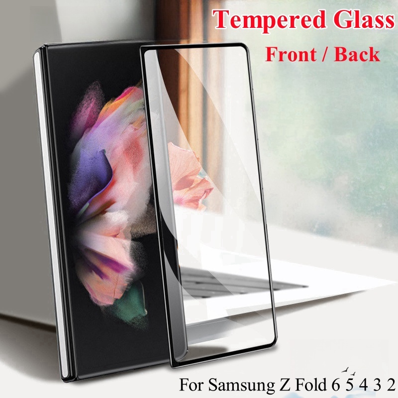 Para Samsung Galaxy Z Fold 8 7 6 5 4 5G Protetor De Tela De Vidro Temperado Frontal/Traseiro Anti-Espião De Privacidade