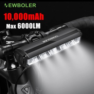 NEWBOLER Bike Front Light USB Charging Bicycle Light IPX6 Waterproof Cycling Flashlight Aluminum Shell Bicycle Lamp