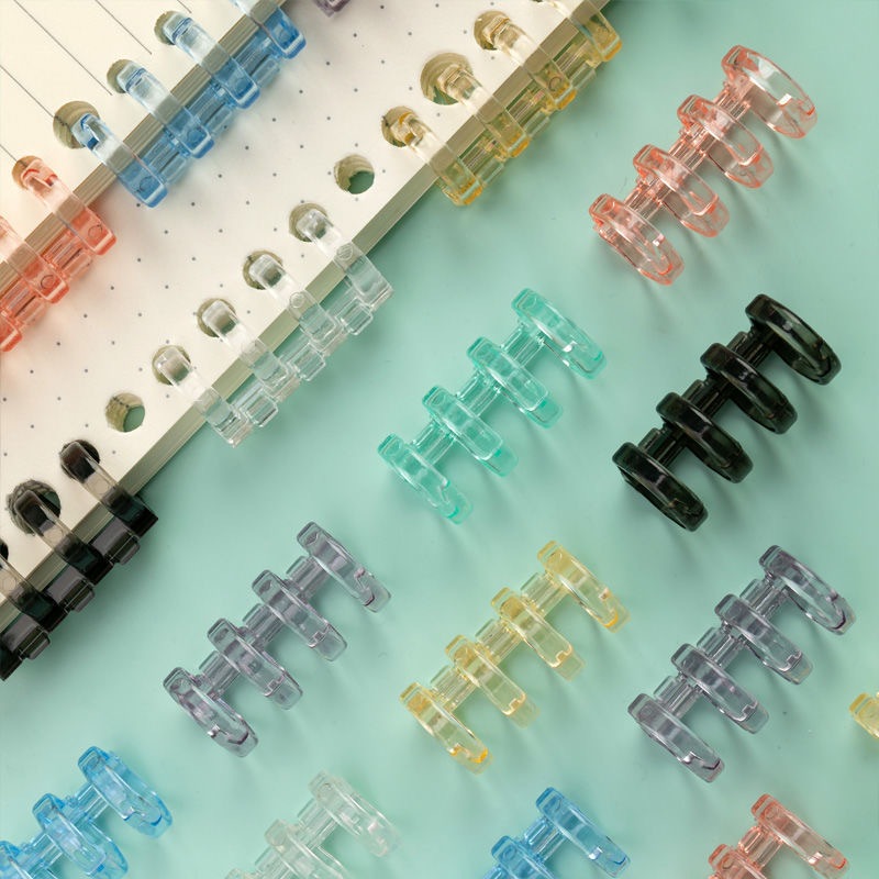 Clip de 4 furos colorido Segmentado de Plástico Encadernador de Plástico Criativo de Arquivo de Clip de Livro em Oferta na Shopee