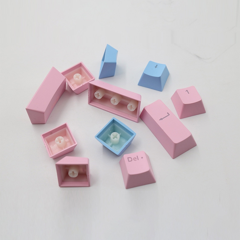 Adicionar 104 DIY única cor ABS rosa branco keycaps com luz de fundo à lista de desejos — imagem 2 de 2