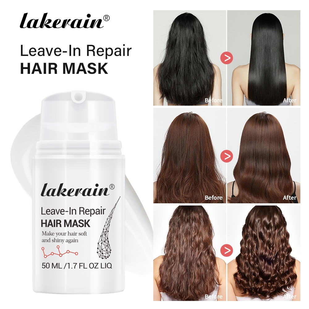 Lakerain Leave-In Máscara Capilar Molecular , Repara Cabelos Secos Ou Danificados , Danos Ao Cabelo Inverso De Alvejante , Cor , Serviços Químicos E Calor