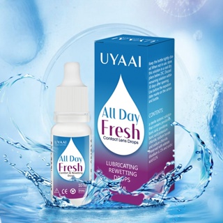 UYAAI 10ml Lentes Solução Conforto Rewetting Drops Eye De Contato Líquido Beauty Pupil Limpeza De Pupilas Cuidados Com A Saúde em Oferta na Shopee