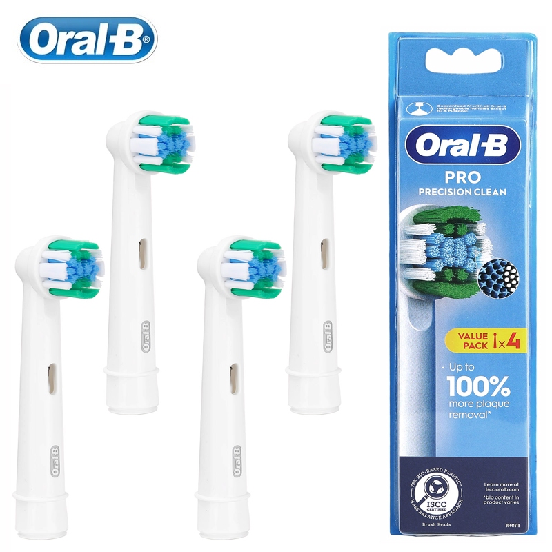 [Oral-B] Refil De Substituição De Cabeças De Escova De Dentes Elétrica EB20 Precision Clean (4p , 8p)