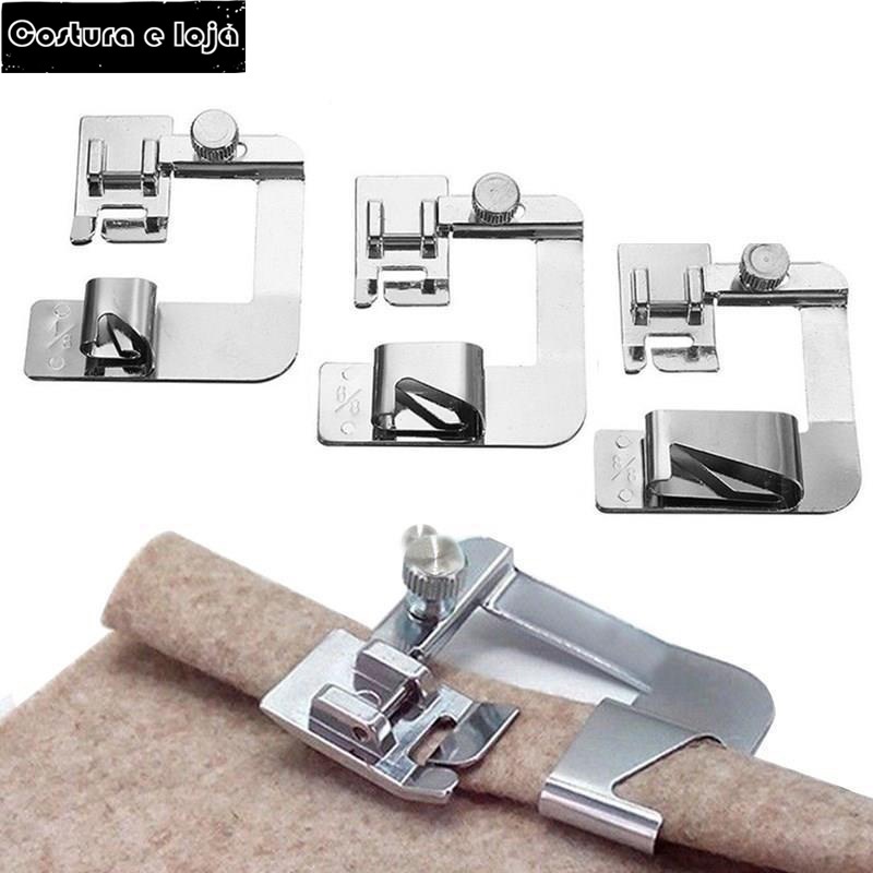 【Promoção】1pc/2pcs Kit Calcadores De Barra Máquina Doméstica 3 Pçs em Oferta na Shopee