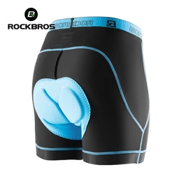 ROCKBROS Homens Ciclismo Calção De Bicicleta Calças Confortáveis E Respiráveis Elásticas À Prova De Choque Equipamento
