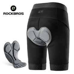 ROCKBROS Homens Calças De Ciclismo Confortáveis E Respiráveis MTB Elásticas Acolchoadas Para Bicicletas De Estrada Equipamento