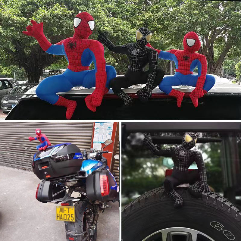 Decorações externas de carro Homem-Aranha Decoração de teto Modificação exclusiva de motocicleta