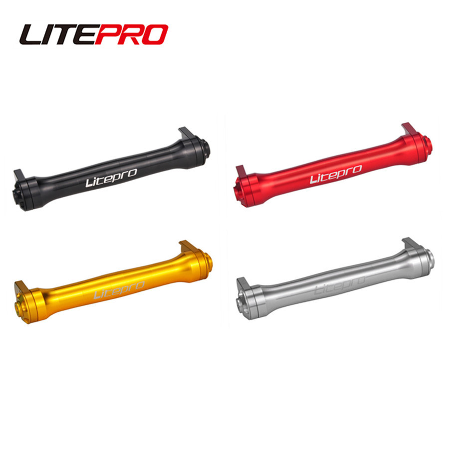 Litepro Bicicleta Dobrável Roda Fácil Haste Telescópica Liga Empurrando Rodas Extensão Rob Push Para Brompton