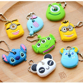 G06h Desenho animado de ponto Tridimensional Capa de Chave Cartoon Pequeno Pingente pvc Chaveiro de Borracha Macia em Oferta na Shopee