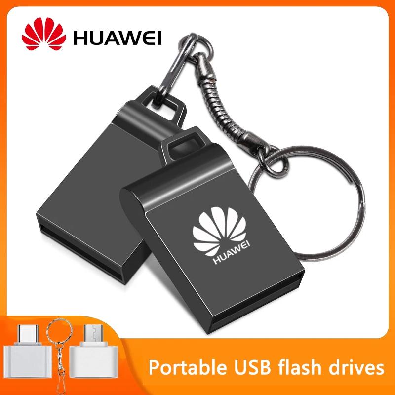 Huawei Super Mini usb Flash Drive, 4gb, 8gb, 16gb, type-c Flash Drive com chaveiro, 32gb, 64gb, 128gb, Bandeja de armazenamento de transmissão de alta velocidade, 2tb, 512gb, 1tb, Adequado para TV /CarCar /Smartphone /Computer