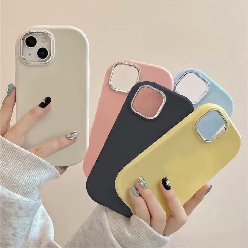 Capa Flexível De Silicone De Cor Lisa Simples Da Moda Para Samsung A03S A025 A03 A04E A03 Coer A04 A7 2018 A750 A14 A24 A54 A15 A15 LTE A05S A05 A25 A35 A55 4G 5G De Proteção