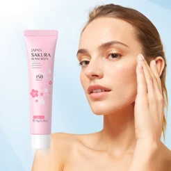 LAIKOU Protetor Solar Facial Sakura SPF50 PA + + De Longa Duração À Prova D'água 8g