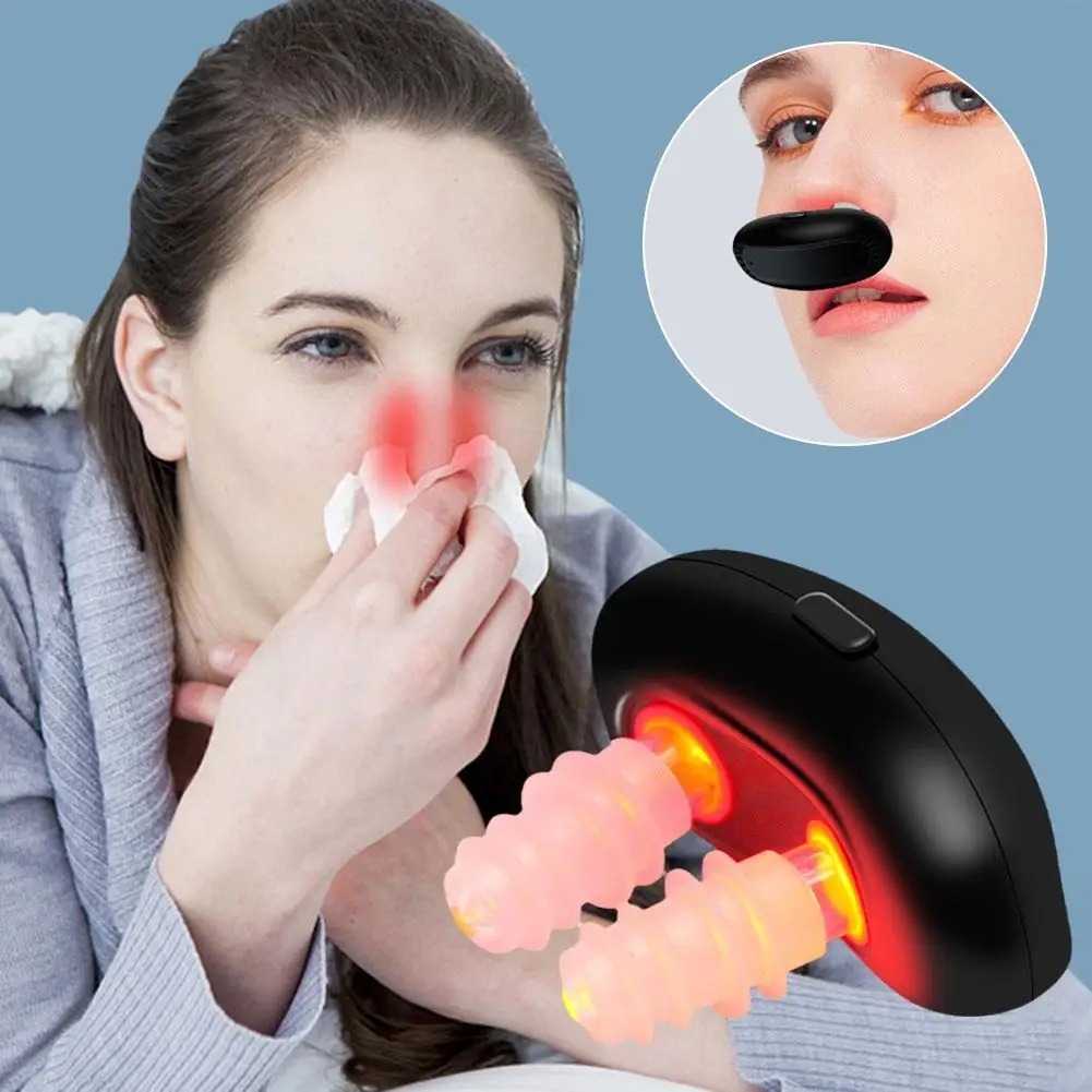 Máquina Portátil De Rinite Infravermelha Para A Ventilação Nasal Instrumento De Terapia Com Luz Vermelha