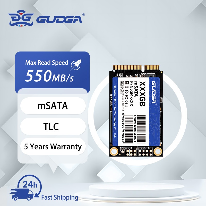 GUDGA mSATA SSD SATAIII Disco Sólido 64GB 128GB 256GB 512GB Rígido Interno De Estado Para Computador Portátil Desktop