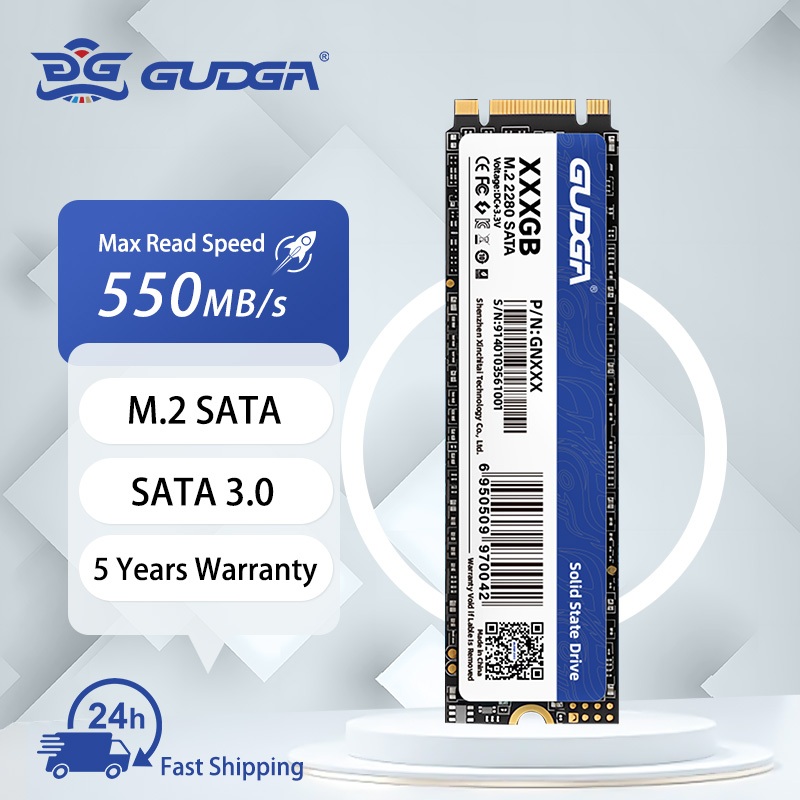 GUDGA M . 2 NGFF SATA3 SSD M2 64GB 128GB 256GB 512GB Disco Rígido Interno De Estado Sólido Para PC Desktop Laptop