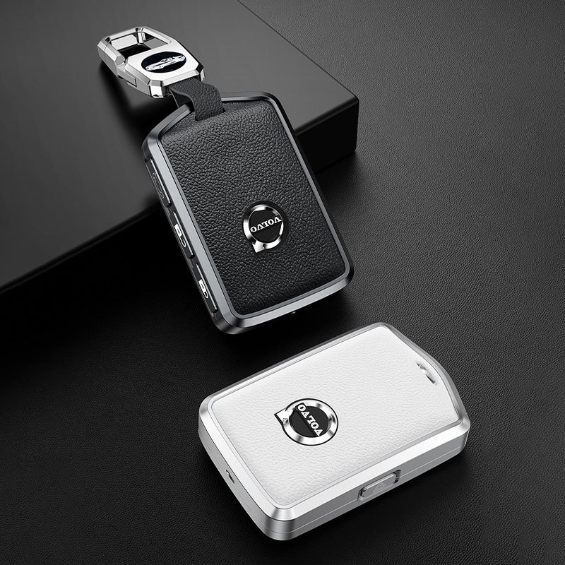 Capa Para Chave De Metal Carro De Couro Volvo XC60 XC40 XC90 S90 V60 S60 V90 2010-2022 Acessórios Do Porta-Chaves Fob em Oferta na Shopee