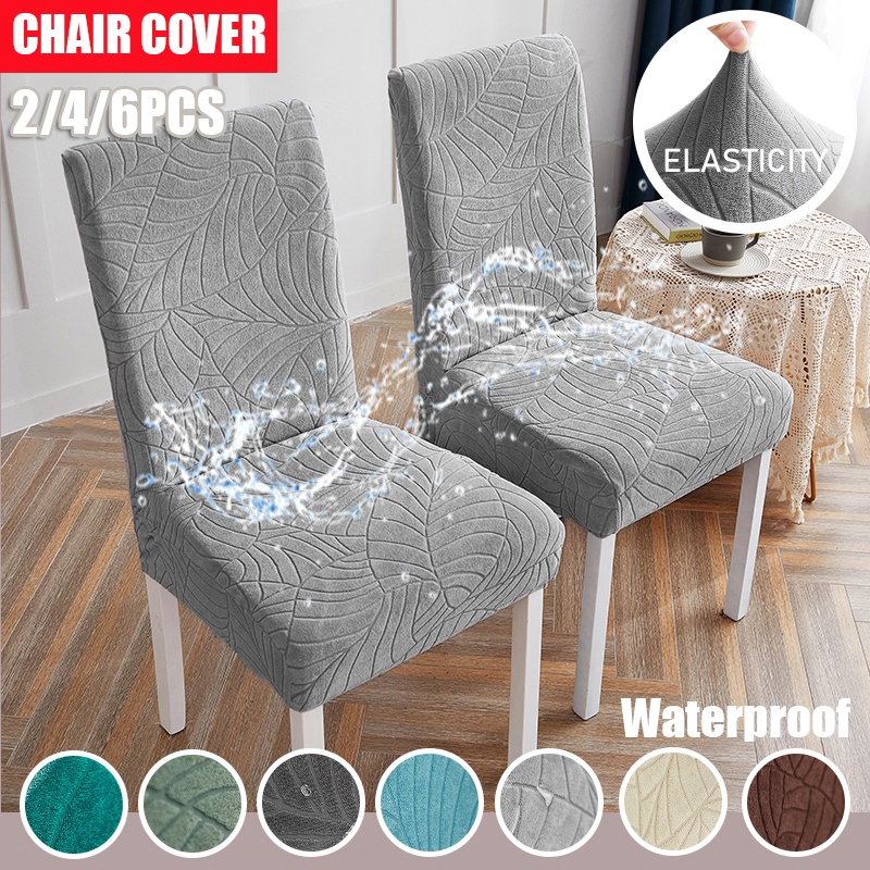 2/4/6PCS Cadeiras De Jantar À Prova D'água Coberturas Elásticas Jacquard Móveis Para Animais De Estimação Protetoras De em Oferta na Shopee