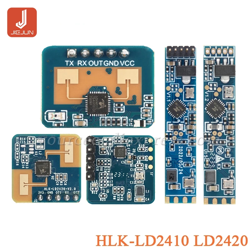 Original LD2410C/LD2411/LD2420/LD2410/LD1010/LD1020/LD1030 LD2410B-P/LD2410B sensor De Presença Corporal Milímetro De Onda Módulo radar Detecção De Batimento Cardíaco Sem Contato