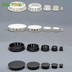 Snap on Tampas De Cobertura De Buraco De Plugue De Plástico Parafuso De Fio Branco/Preto Cobre Cabo De Parede Plugues De